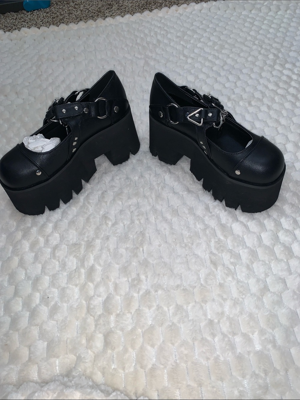 Demonia Ashes-33 Platform Mary Jane’s, Size 8, NWOB